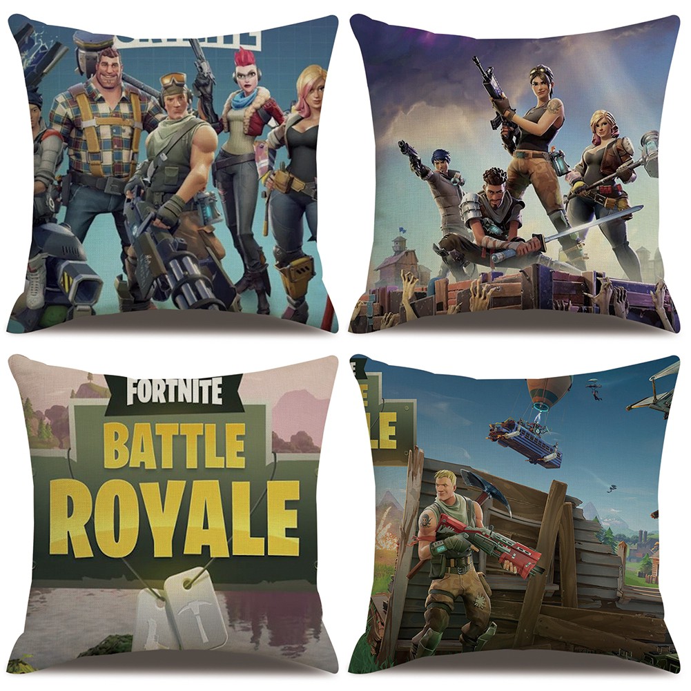 Vỏ gối in hình chủ đề game fortnite battle royale k17 độc đáo