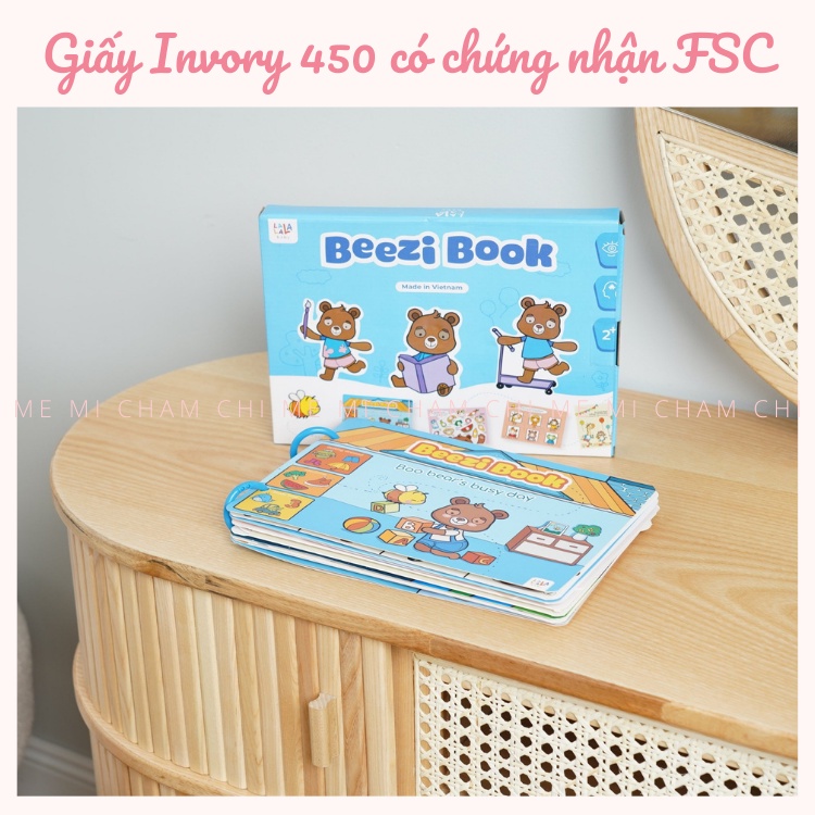 Học Liệu Bóc Dán Beezi Lalala Baby Đồ Chơi Giáo Dục Cho Bé 2-6 Tuổi