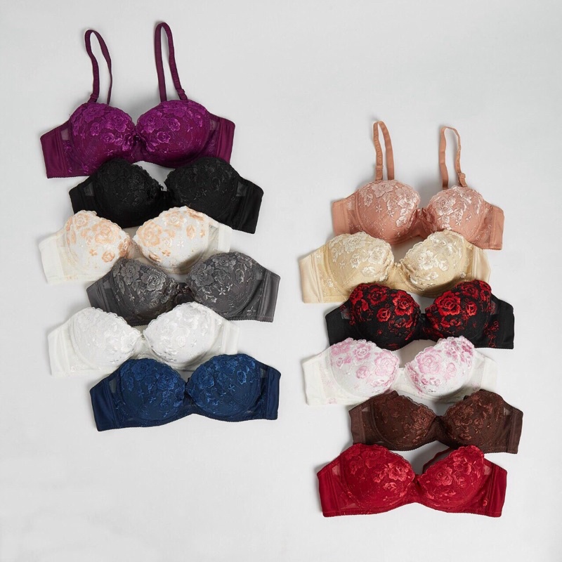 Áo ngực Lovely ren thêu nổi mút mỏng xuất Nhật đẹp từ bên trong anh video thật ạ