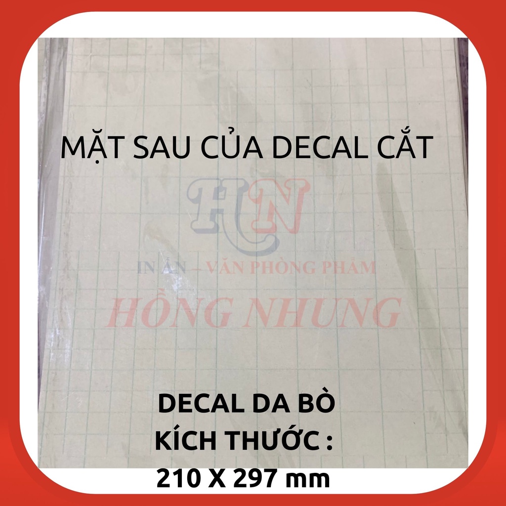 Decal Da Bò ( LOẠI CẮT)