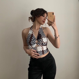 V neck top - áo cổ v hở lưng
