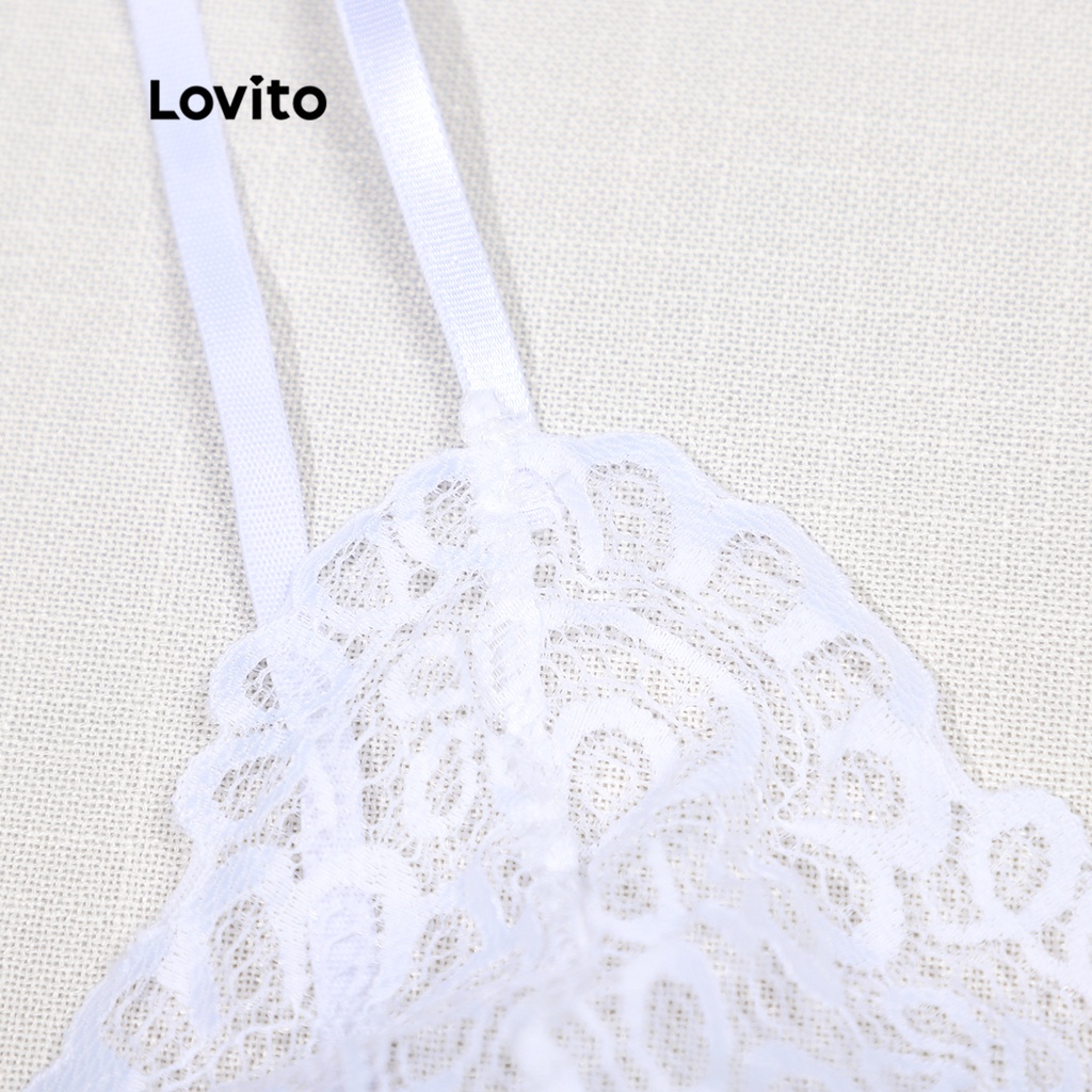 Lovito Áo lót ren không gọng ôm dáng gợi cảm L00003 (Trượu đỏ rượu vang) | BigBuy360 - bigbuy360.vn