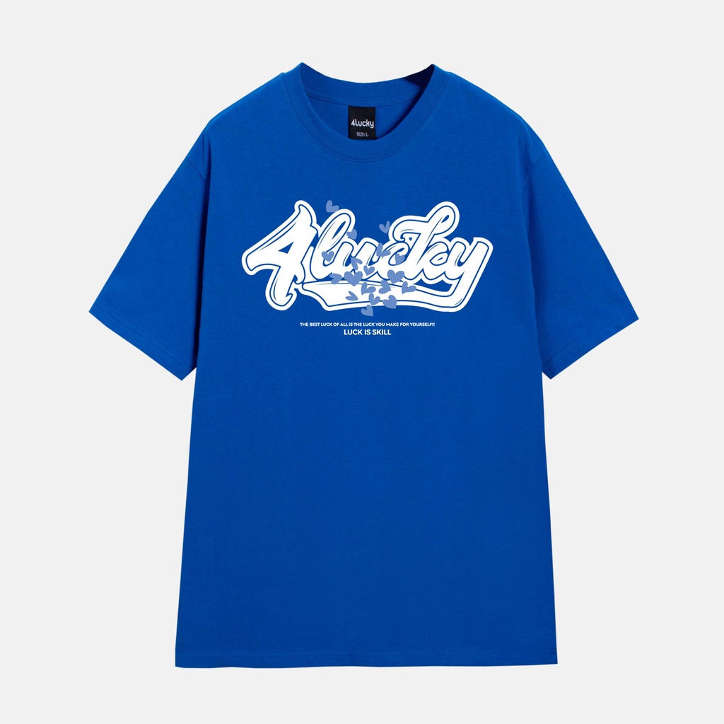 Áo phông rộng nam nữ 4lucky 6015 - unisex form rộng oversize streetwear
