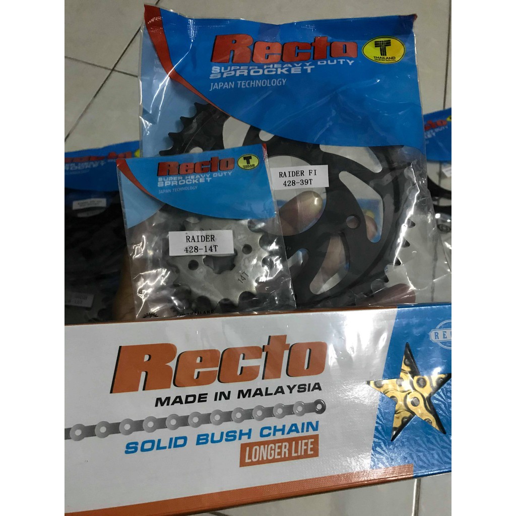 Combo NSD Recto Raider Size Zin 14T-39T + Sên Recto Nhập Malaysia
