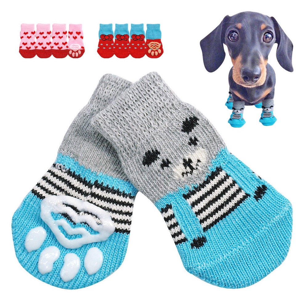 Set 4 vớ dễ thương bảo vệ chân cho thú cưng
