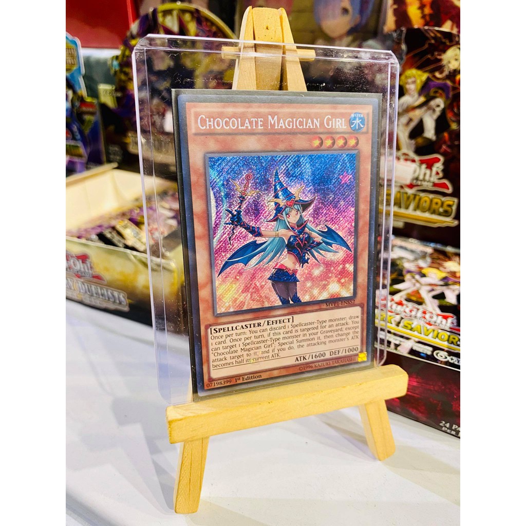 Lá bài thẻ bài Yugioh Chocolate Magician Girl – ultra Secret Rare - Tặng bọc bài nhựa bảo quản