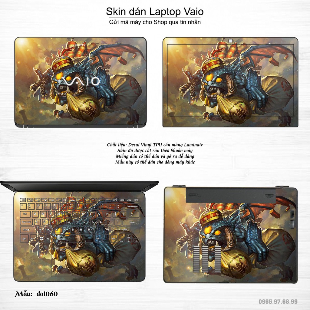 Skin dán Laptop Sony Vaio in hình Dota 2 _nhiều mẫu 10 (inbox mã máy cho Shop)