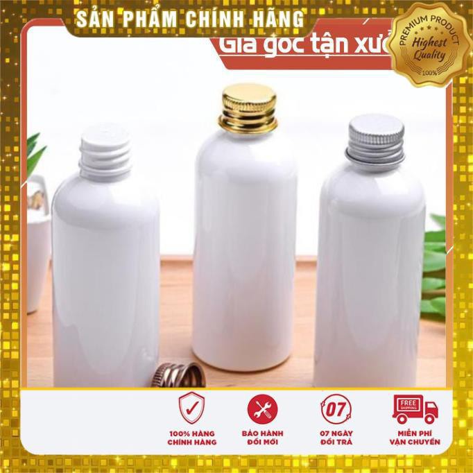 Chai Chiết Mĩ Phẩm ❤ TRÙM SỈ ❤ Chai nhựa pet nắp vặn nhôm trắng sữa 20ml,30ml,50ml,100ml, phụ kiện du lịch