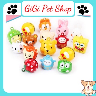 Chuông lục lạc hoạt hình trang trí đeo cổ dành cho thú cưng chó mèo giao hình ngẫu nhiên - GiGi Pet Shop
