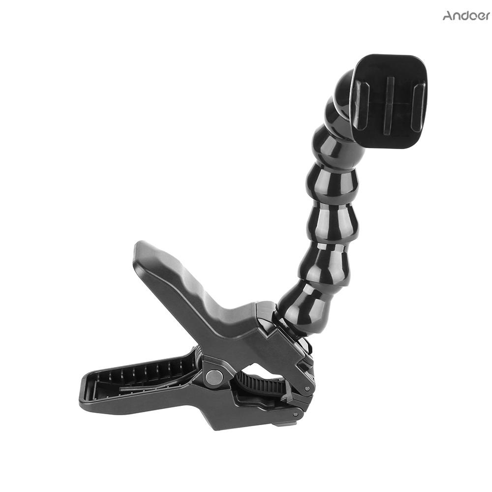 ✧ Flexible Action Camera Clamp Mount Adjustable Bracket Holder Stand for GoPro Hero 7/6/5/4 for SJCAM Xiaomi Yi 4K 4K+ Sports Cameras Accessories