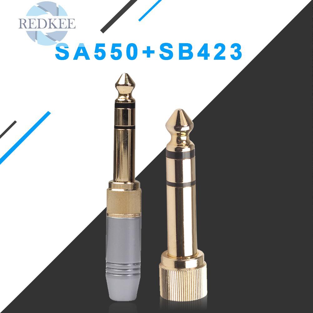 Giắc Chuyển Đổi Từ Redkee 6.35mm Male Sang 3.5mm Female Plug Adapter 3.5mm