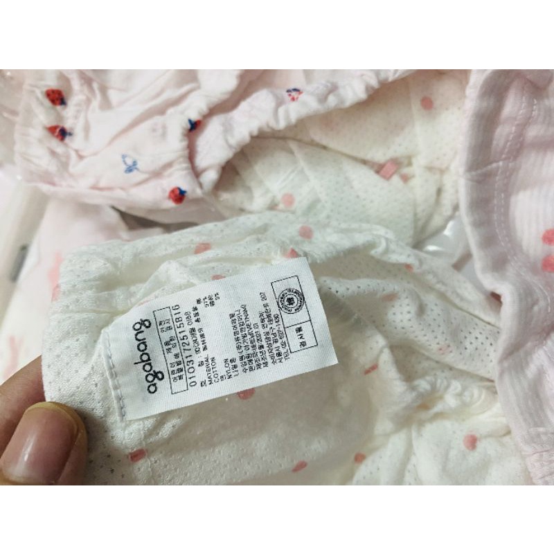 Chip cho bé gái cotton giấy thông hơi Hàn xuất xịn