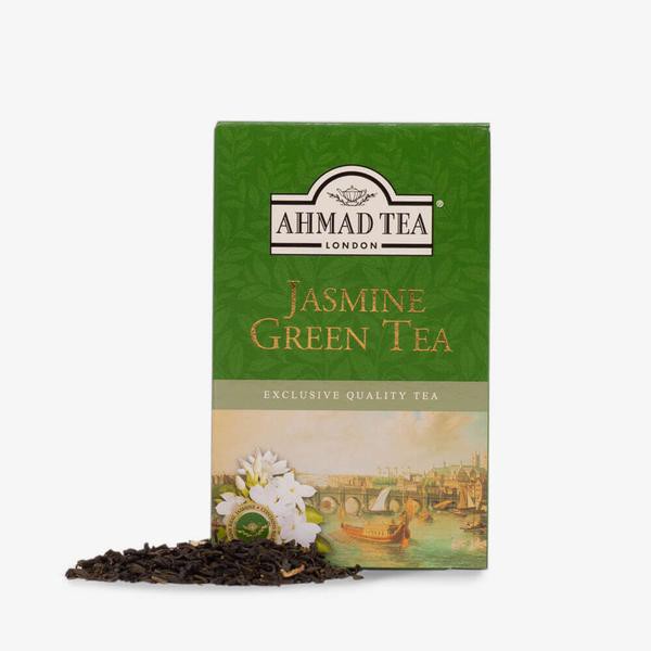 Trà xanh hoa Nhài AHMAD (trà lá pha ấm – 100g trà/hộp)