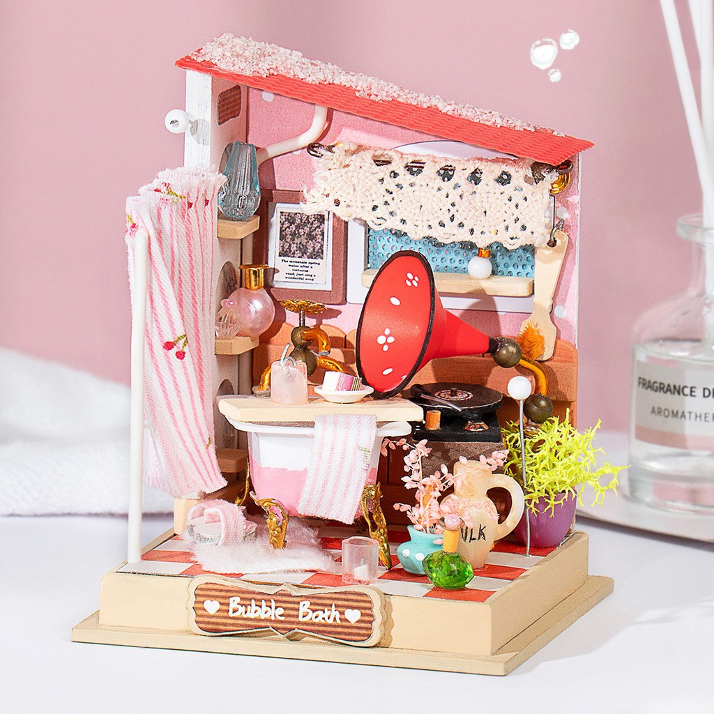 Mô hình nhà DIY Doll House Robotime Little Warm Space Series DS015 - DS018