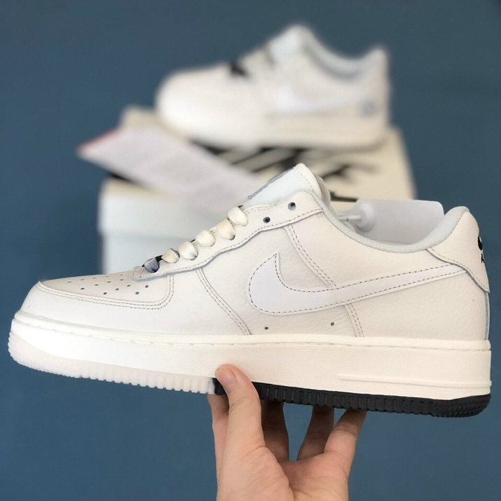 Giày Thể Thao Nam Nữ, Giày AF1 Trắng  sữa , Air Force 1 Hàng Đẹp da thật sezi 36_43
