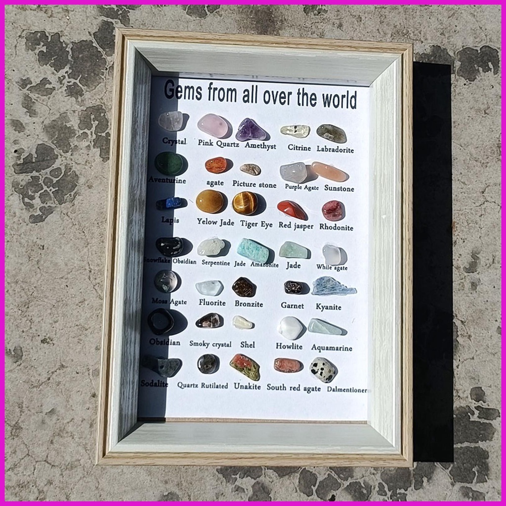 Bộ Sưu Tập Đá Quý Và Khoáng Sản 35 Mẫu Đá Năng Lượng lyuvn