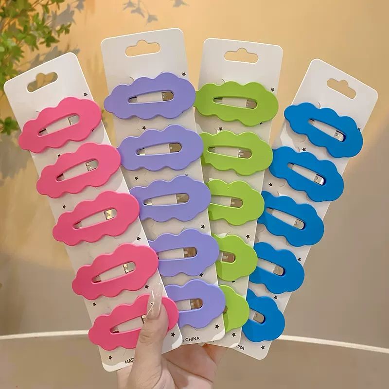 Kẹp Tóc Cỡ Lớn Màu Sắc Ngọt Ngào Phong Cách Hàn Quốc Cho Nữ