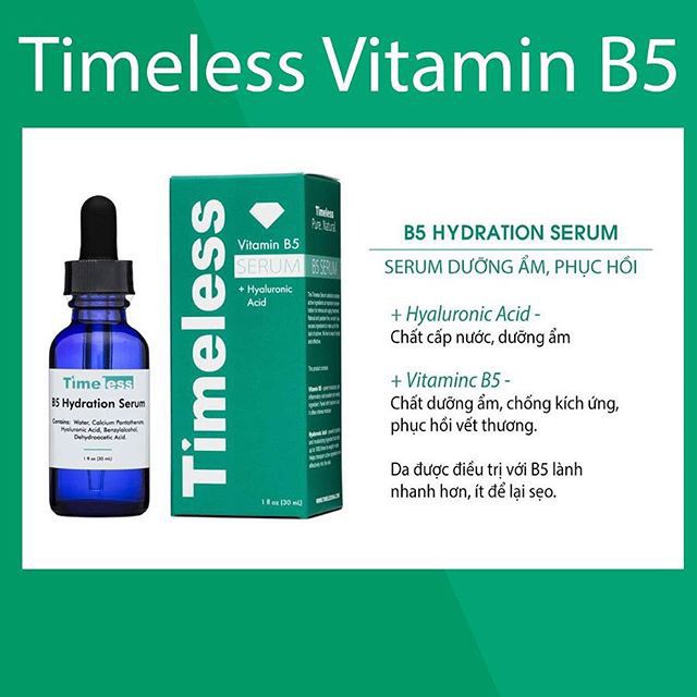 Tinh Chất Cấp Ẩm Timeless Vitamin B5 Hydration Serum 30ml