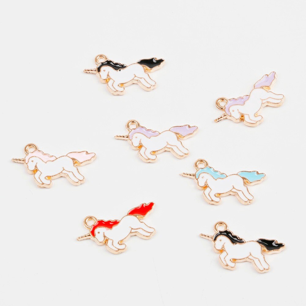 Mặt vòng cổ / vòng tay hình kỳ lân bằng hợp kim tráng men dùng làm trang sức thủ công