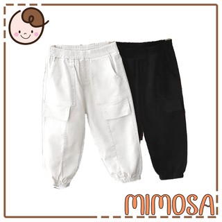 Quần Kaki Jogger Cho Bé Trai Bé Gái, Quần Dài Trẻ Em Từ 1 Đến 6 Tuổi Chất Thô Mềm Mimosa Shop Size 8-25kg QKK02