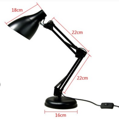 Đèn bàn học chống cận bảo vệ mắt tùy chỉnh hướng chiếu sáng, điều chỉnh góc xoay 360˚, đui đèn E27 - Bao gồm bóng led 9W