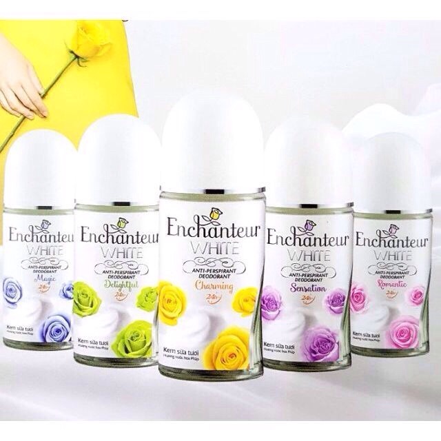 Lăn khử mùi trắng da enchanteur