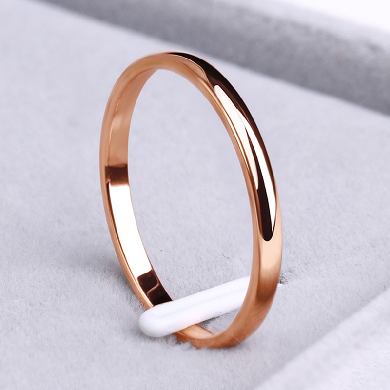 Nhẫn Cặp Mỏng Mịn Đơn Giản Thời Trang Cho Nữ / Cặp Đôi