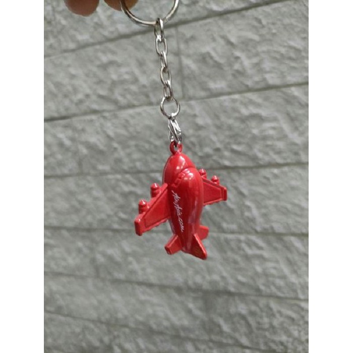 Móc khoá máy bay kim loại đặc_ giao màu ngẫu nhiên