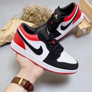 Giày Jordan 1 low đỏ đen cổ thấp bản cao cấp 1-1 trung full phụ kiện