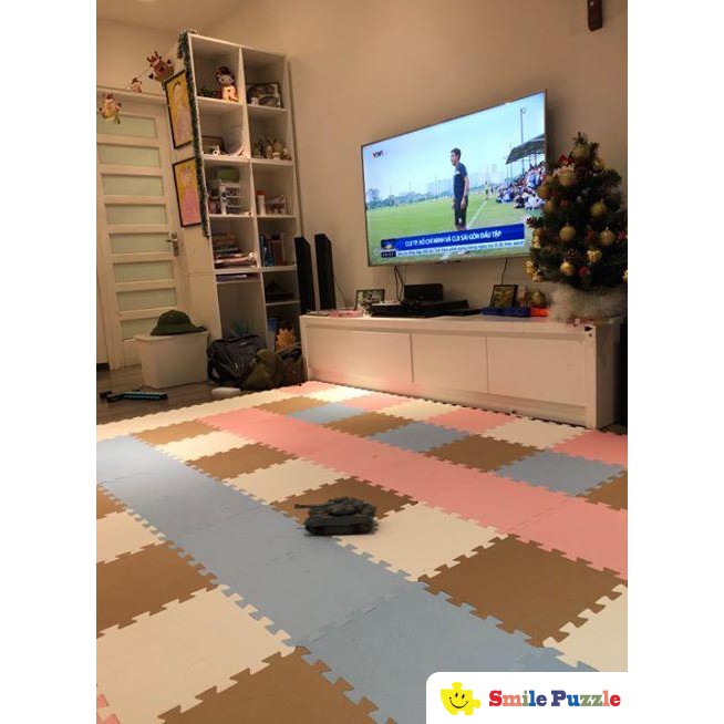 Thảm Xốp Cho Bé Smile Puzzle - Chữ Số +  Đơn Màu  Không Mùi - Tiêu Chuẩn Châu Âu