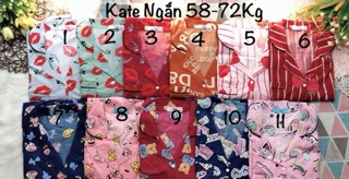 [BIGSIZE 58-72Kg]Bộ Pijama Kate Bigsize Ngắn