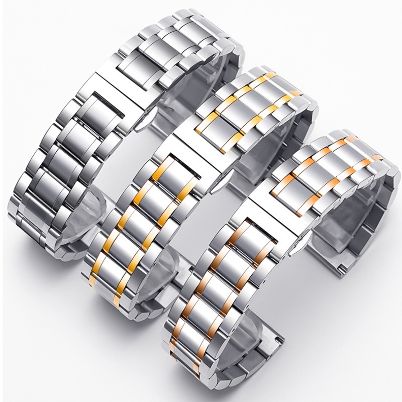 Dây Đeo Đồng Hồ Bằng Thép Không Gỉ 12mm 13mm 14mm 15mm 16mm 17mm 20mm 22mm 24mm