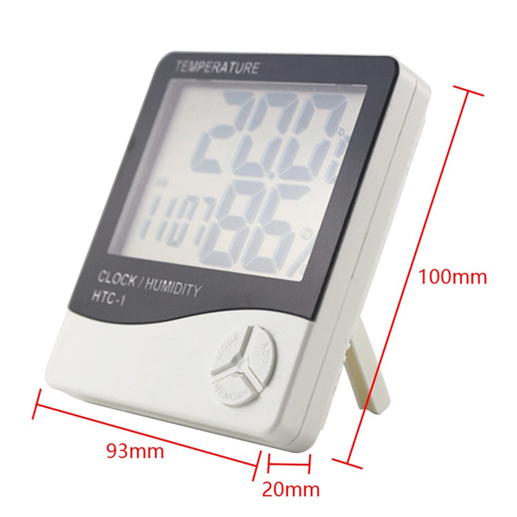 Nhiệt kế đo nhiệt độ , độ ẩm không khí trong phòng HTC-1