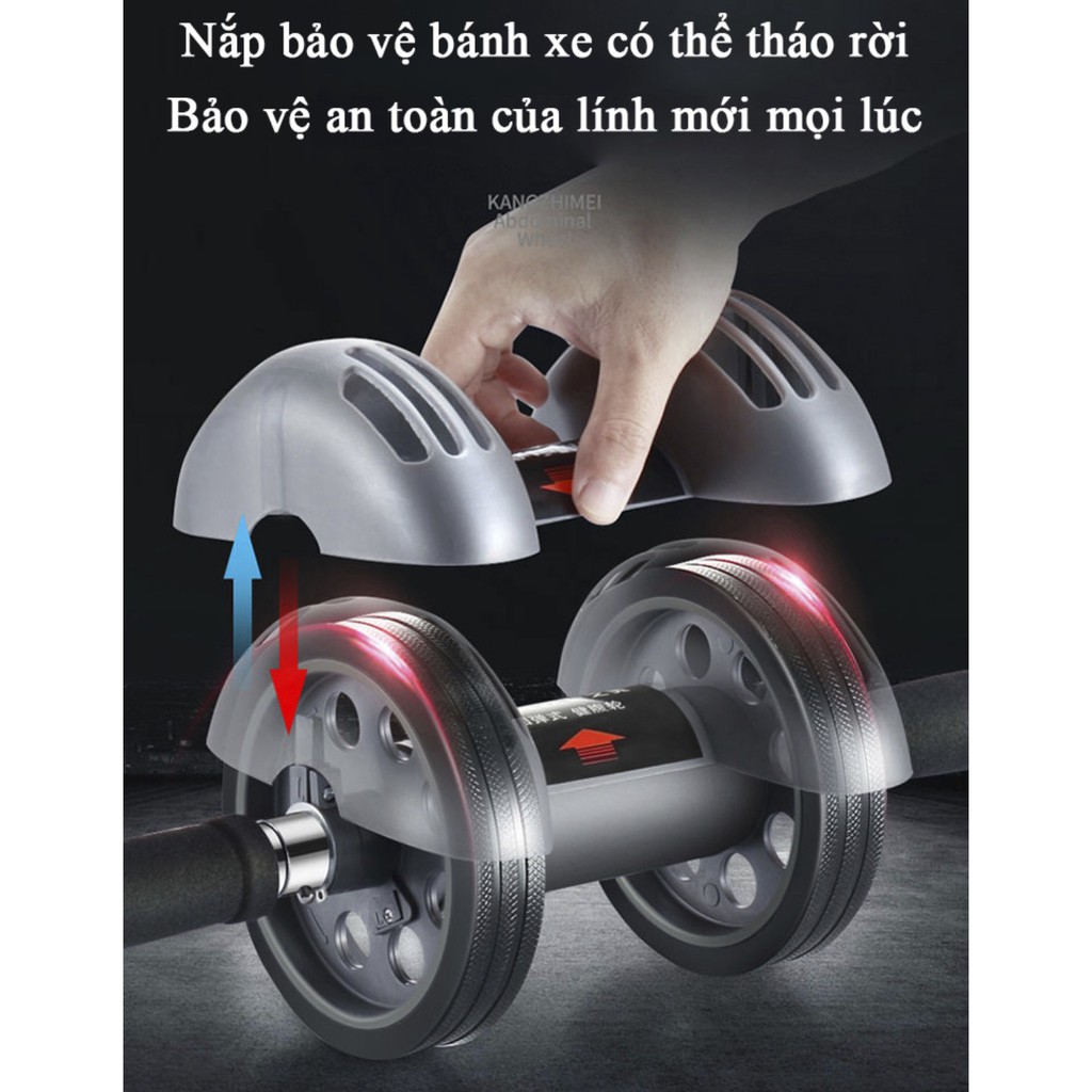 Con lăn đàn hồi tự động tập cơ bụng thon gọn săn chắc Abdominal Wheel