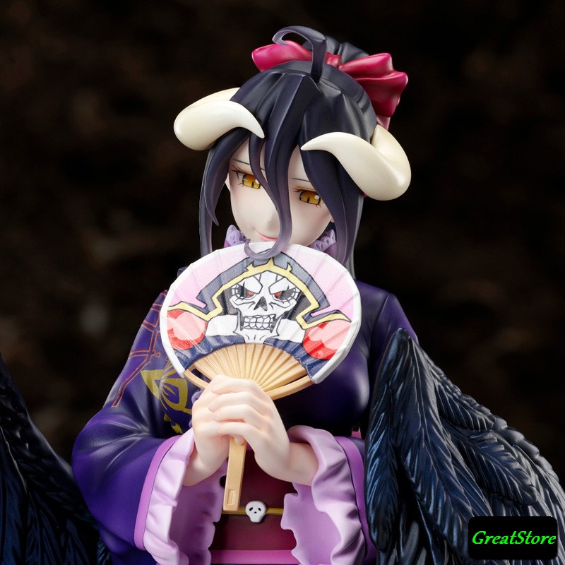 ( CÓ SẴN ) Mô hình Albedo ( phiên bản kimono tím ) trong OVERLORD Lạc Vào Thế Giới Game 1/7 scale - Figure