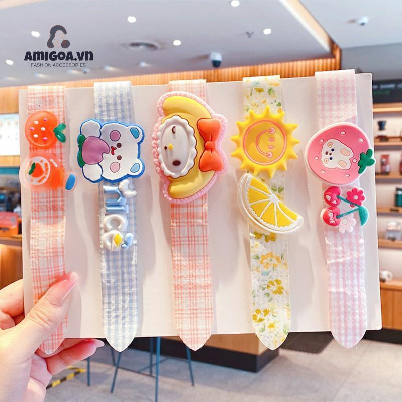 ✨✨Bờm băng đô cài tóc dán hoạt hình phong cách Hàn siêu cute cho bé