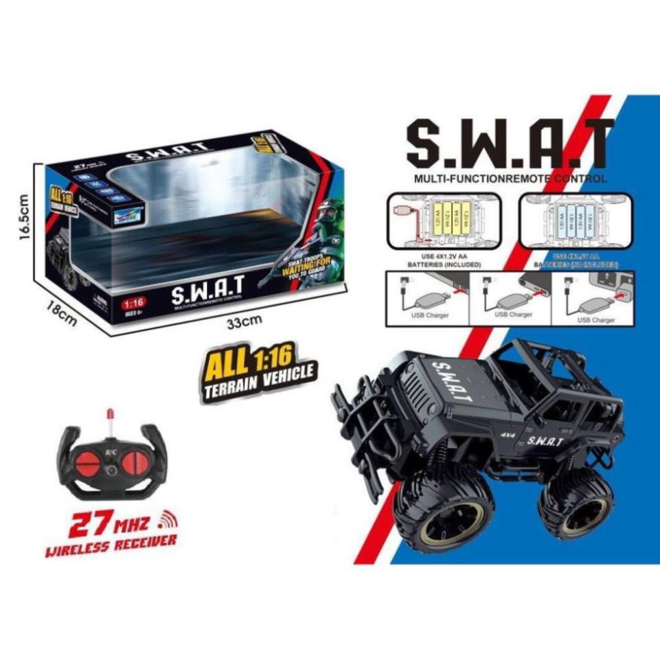 Xe Ô Tô Đặc Nhiệm SWAT Điều Khiển Từ Xa SP587 cỡ vừa