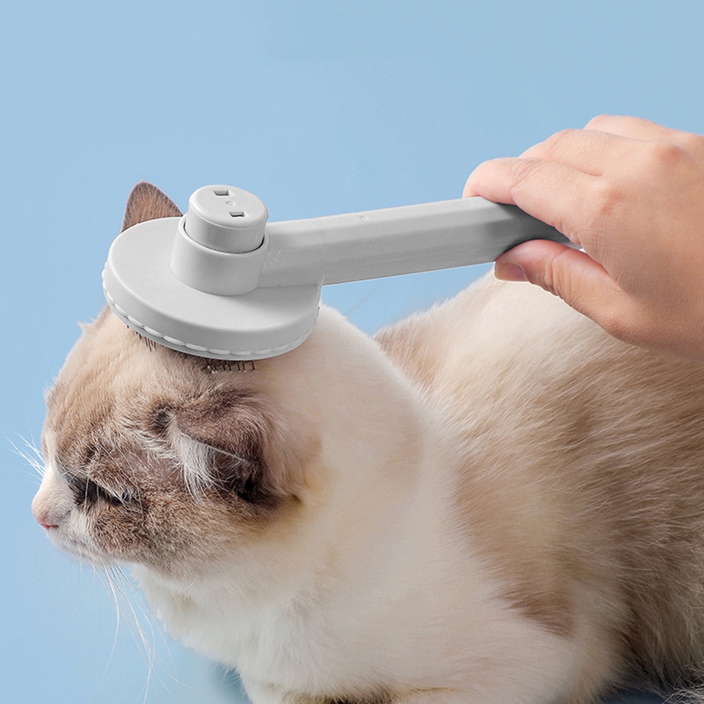 Lược chải lông mèo chó poodle phốc sóc thú cưng giá rẻ có nút bấm Pancake