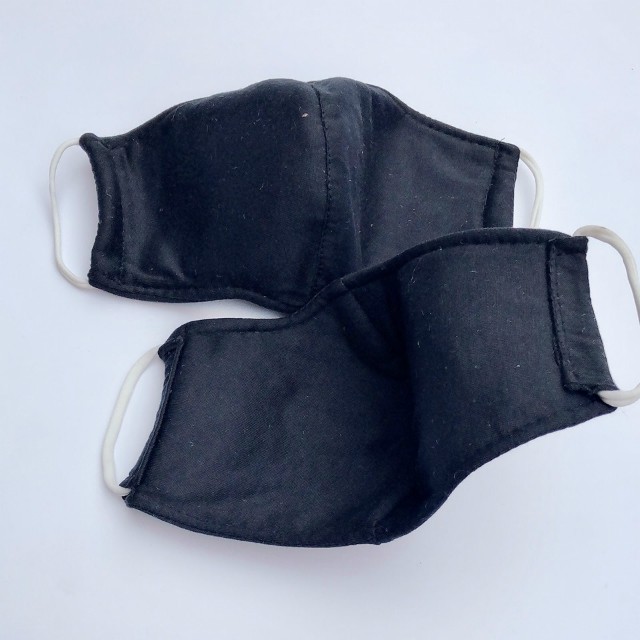 KHẨU TRANG VẢI ĐEN CAO CẤP LOẠI DÀY