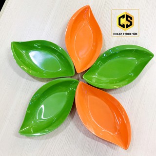 Đĩa lá xoài 01, đĩa lá xoài melamine, đĩa lá nhựa melamine, cheapstore10k, cheapstore