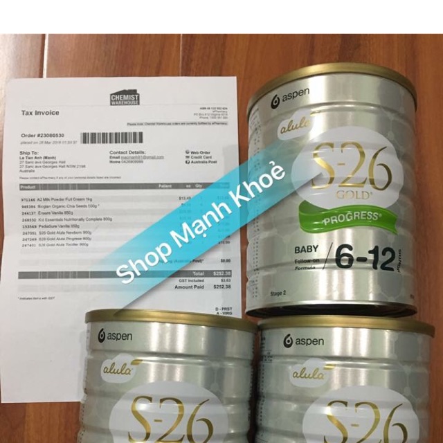 Sữa s26 số 2 900g