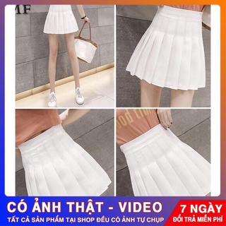 **- chân váy xếp ly màu trắng cao cấp -**
