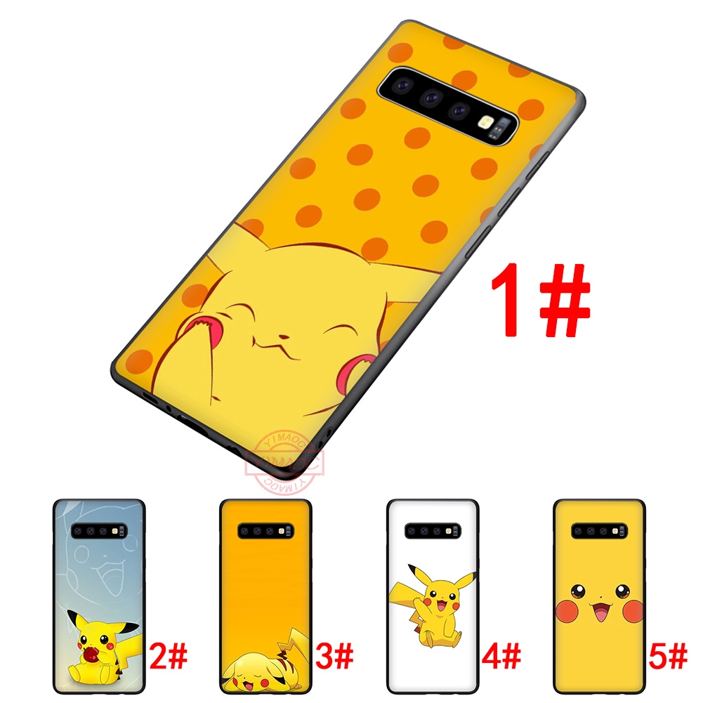 Ốp điện thoại in hình Pikachu dễ thương cho Samsung S7 S7 Edge S8 S8+ S9 S9+ S10 S10+ Note 8 9