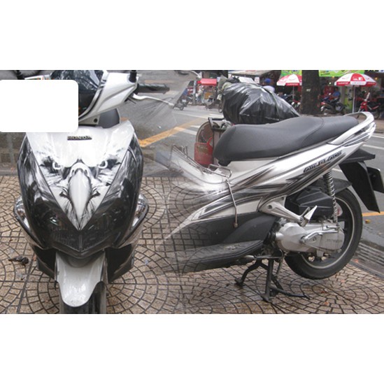 Tem trùm ♦FREESHIP♦ air blade trắng đen đại bàng đời 2011, độ team trùm ab dán phủ dàn áo xe trắng đen đại bàng rẻ đẹp