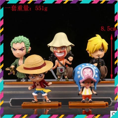 Mô Hình chibi One Piece các nhân vật ở Vương quốc Wano Luffy , Zoro , Usopp , Sanji