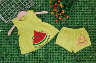 Bộ bèo cotton bé gái