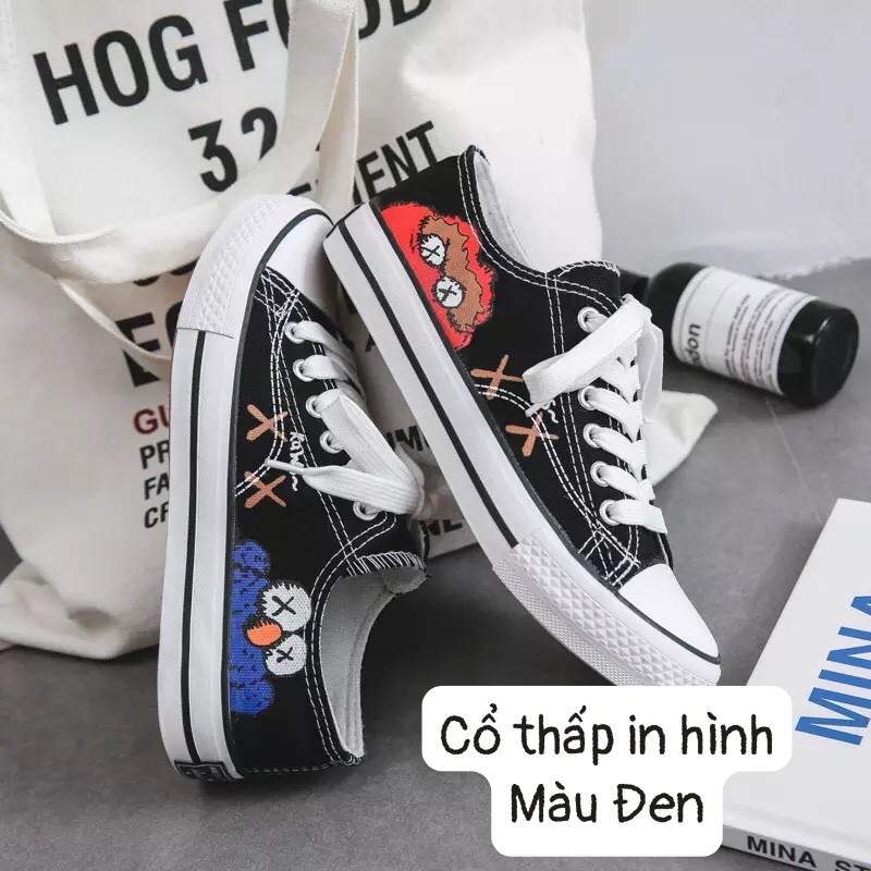 [XẢ KHO ] Giày Thể Thao Cao Cổ In Họa Tiết Cầu Vồng Poly Một Sừng Và Họa Tiết Dây Xích Cà Rốt - hàng hơi lỗi nhẹ