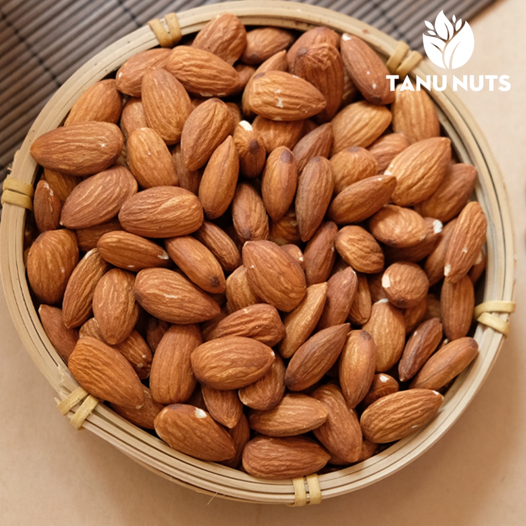 Hũ 350g, hạt hạnh nhân sấy TANU NUTS, hạnh nhân mỹ rang mộc nguyên vị tốt cho bà bầu, bé.