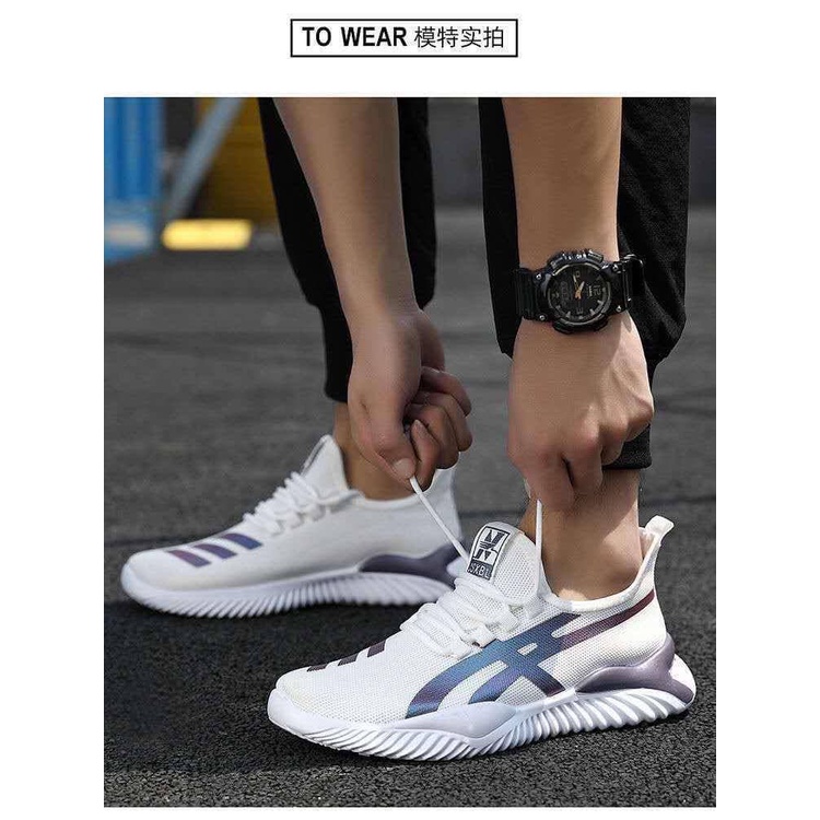 Giày thể thao nam, giày sneakers đúc nguyên khối chịu ma sát tốt, nhẹ, êm, cân bằng cực đẹp, bền bỉ, thời trang