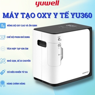 [GIÁ SỐC] Máy tạo oxy y tế YUWELL YU360 lưu lượng 1-5/phút có tích hợp chế độ khí dung, tạo ion âm | Nồng độ oxy đến 93%